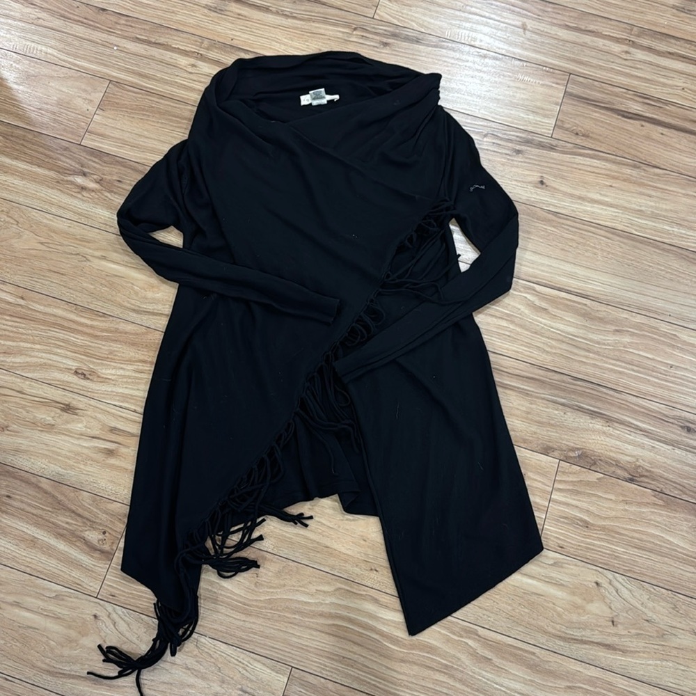 Black Long Sleeve cross sweater